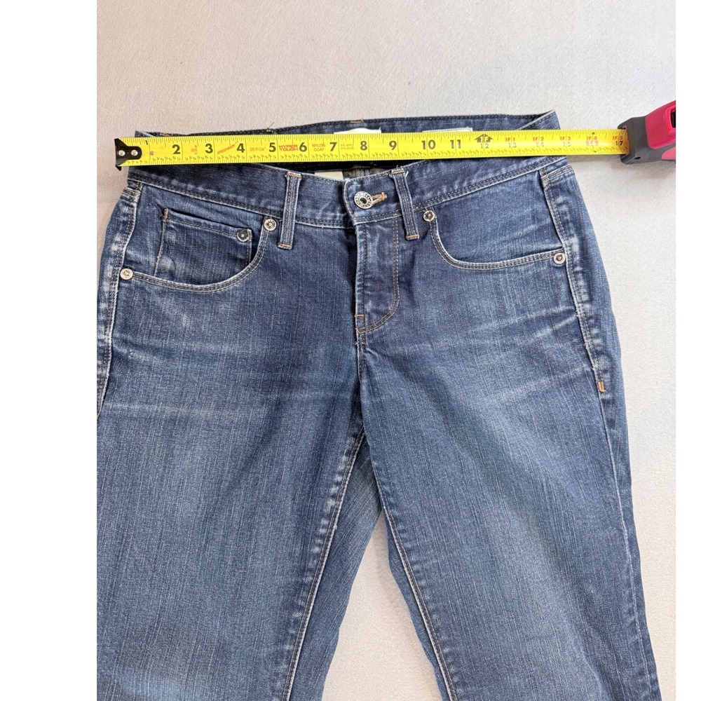 Madewell Skinny Low Worker Jeans Dark Wash Denim Blue Low Rise Size 27 - Picture 3 of 5